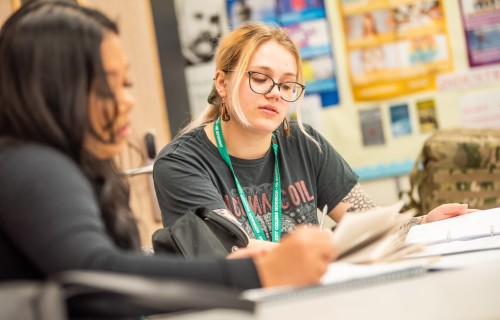 Students in class