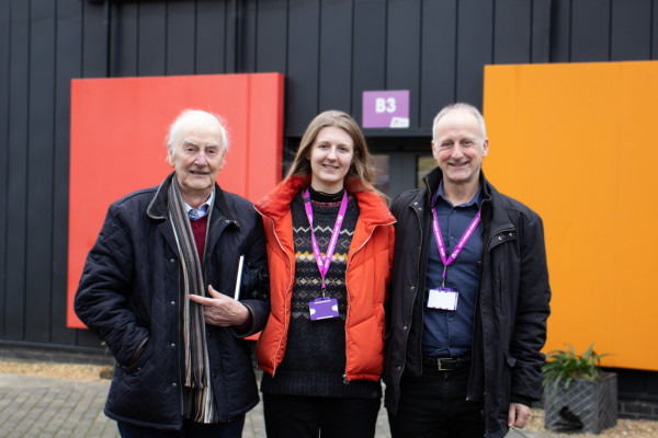 John Moseley, Hannah Moseley and Stephen Moseley, who have a combined 34 years working as lecturers at the college.