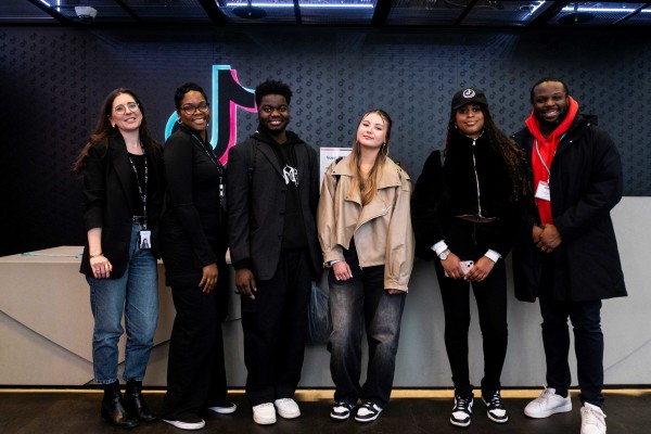 The Winning Team from City College Norwich with leaders from TikTok and The Hustle Lab. (Picture: Erin Patel)